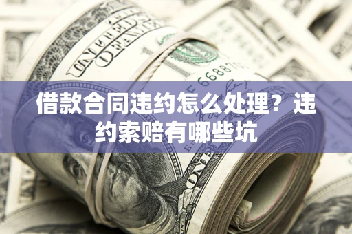 济南借款合同违约怎么处理？违约索赔有哪些坑