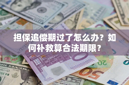 济南担保追偿期过了怎么办？如何补救算合法期限？