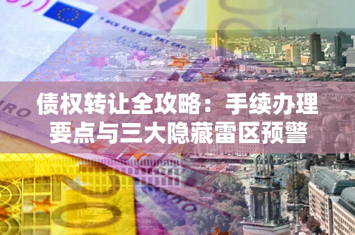 济南债权转让全攻略：手续办理要点与三大隐藏雷区预警