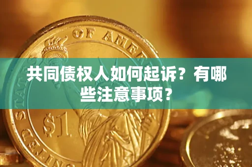 济南共同债权人如何起诉？有哪些注意事项？
