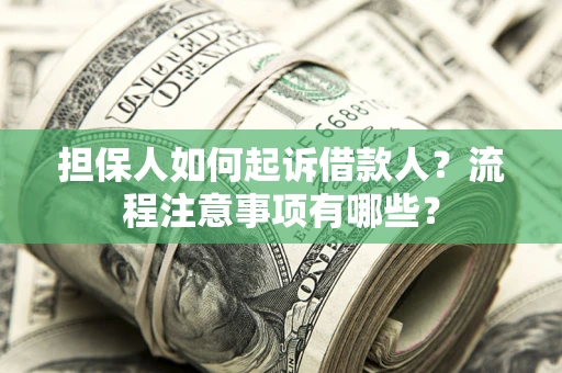 济南担保人如何起诉借款人？流程注意事项有哪些？